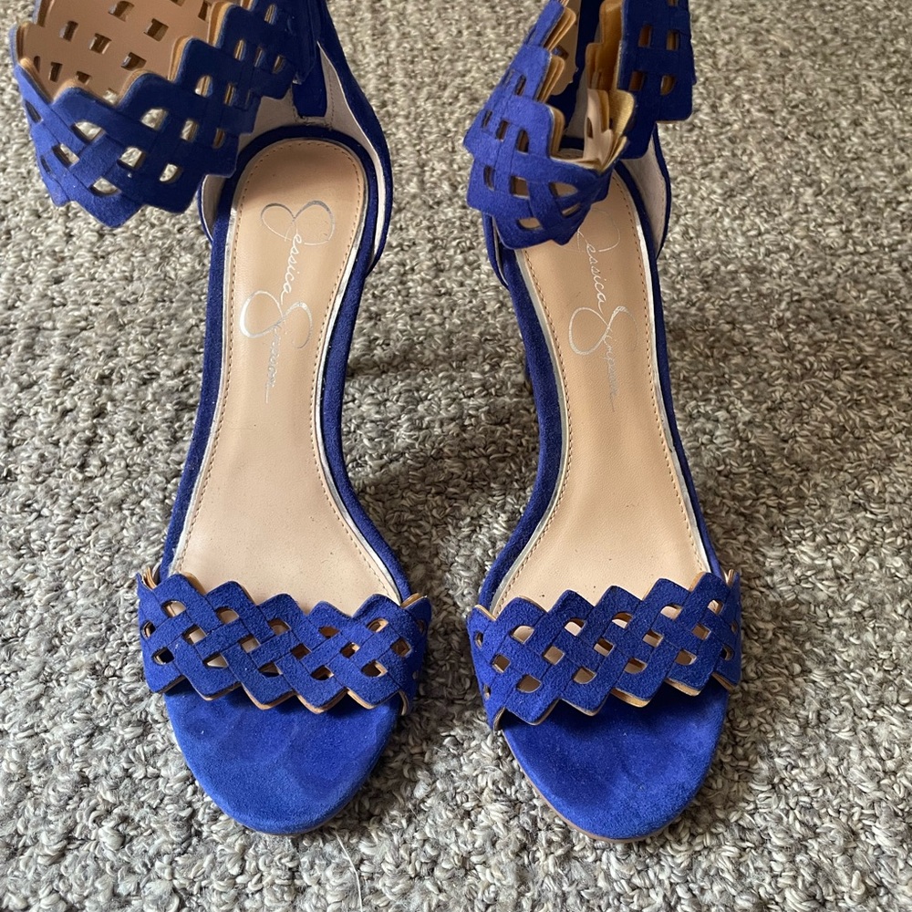 Elegant Blue Women's Heels